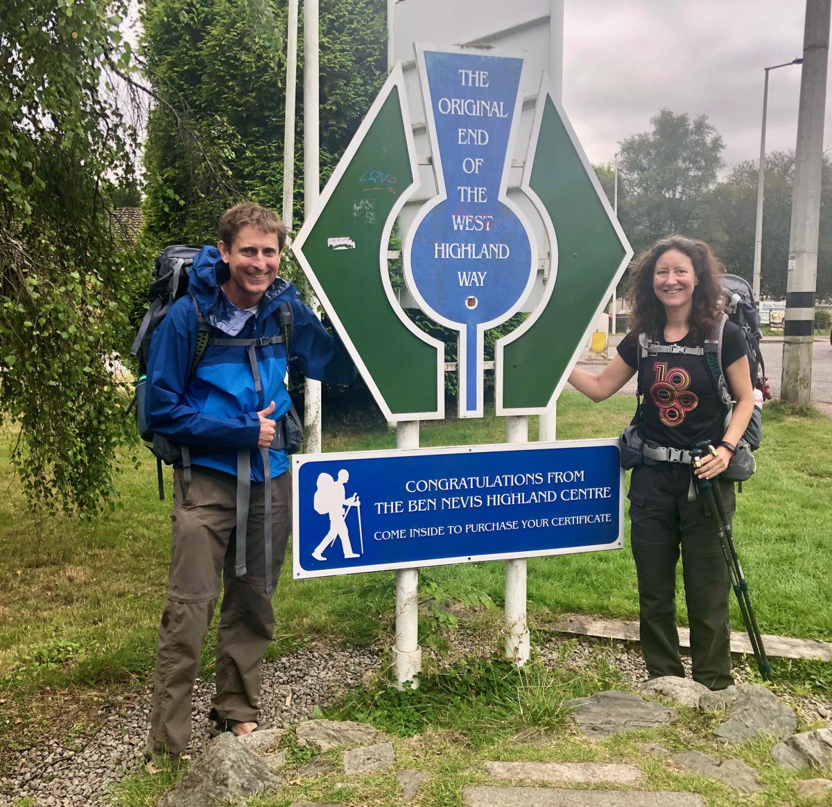 End of 100 mile West Highland Way Sep 2021